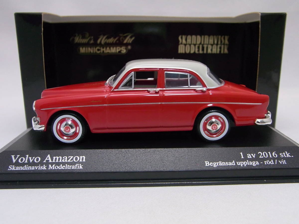 ★マニア垂涎!★VOLVO Amazon ボルボ アマゾン 1959 Red/white 1/43【Skandinavisk modeltraik特注品!】★検:121 850 240 940 960_画像3