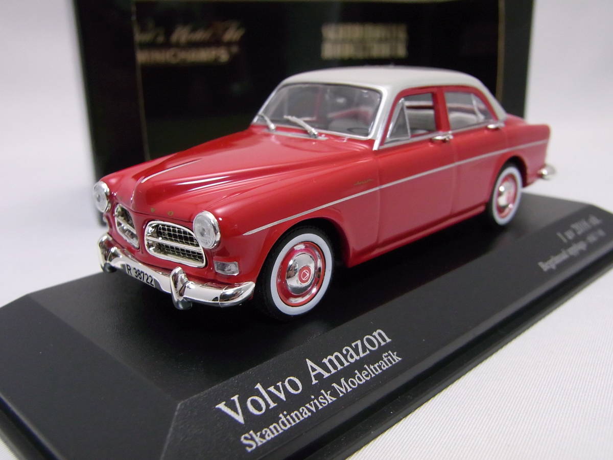 ★マニア垂涎!★VOLVO Amazon ボルボ アマゾン 1959 Red/white 1/43【Skandinavisk modeltraik特注品!】★検:121 850 240 940 960_画像1