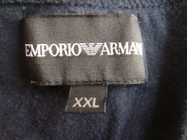 EMPORIO ARMANI エンポリオアルマーニ Vネック半袖Tシャツ イーグルマーク・ロゴプリント XXL _画像5