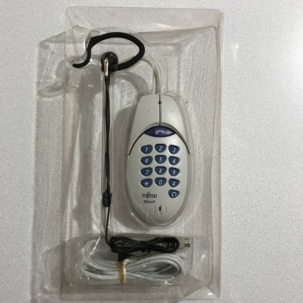 《未使用品》富士通　 電話受話器としても使えるマウス　MousePhone”MP100”_画像2