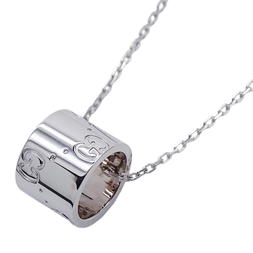 グッチ GUCCI ネックレス レディース メンズ 750WG ホワイトゴールド
