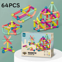 【Ｂ品②】 Esperanza(エスペランサ) マグネット ブロック おもちゃ 磁石 64PCS パズル 6歳 男の子 女の子 誕生日 プレゼント (t-0102-04)_画像1