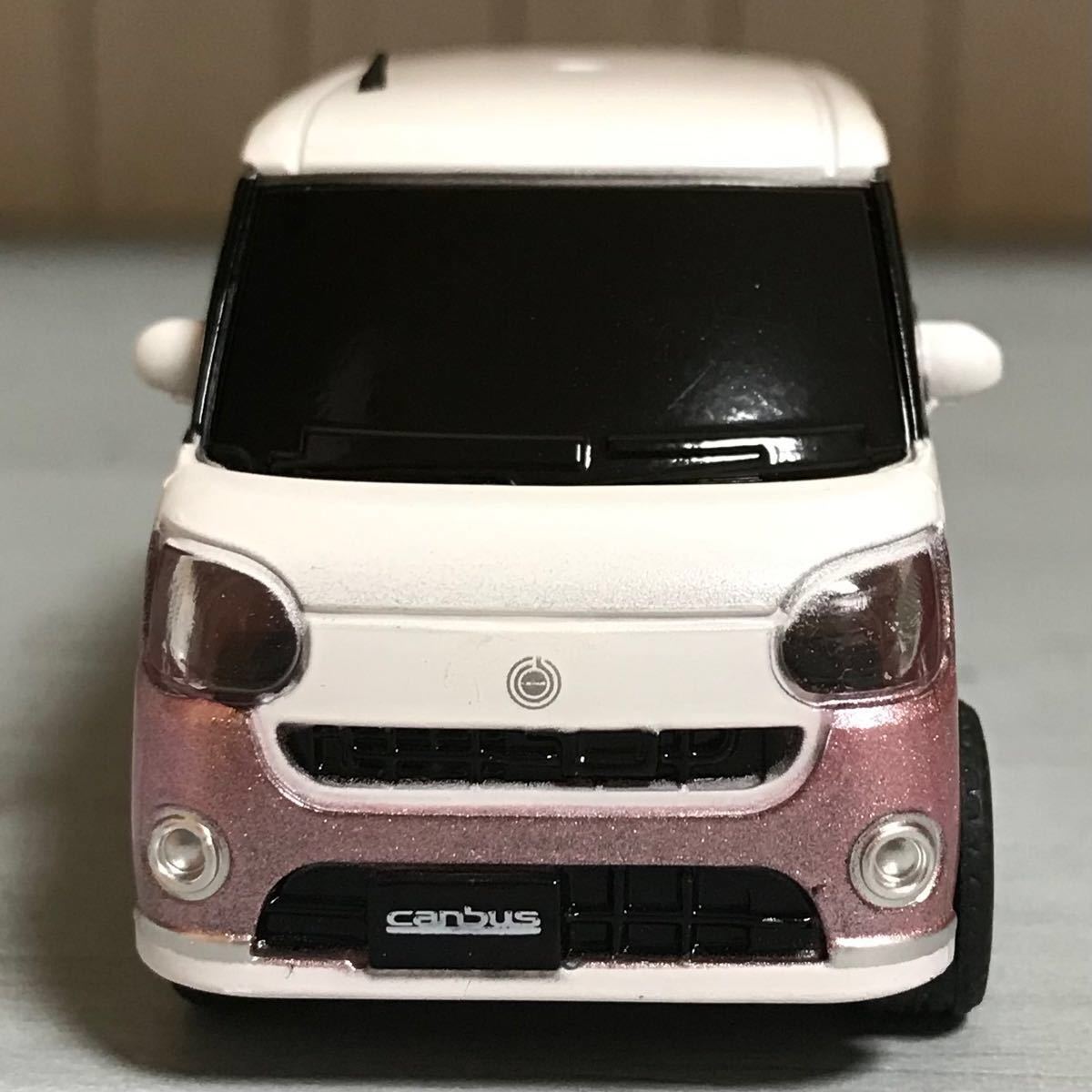 ダイハツ ムーヴキャンバス プルバックカー ミニカー ピンク ダイハツ ムーヴキャンバス プルバックカー ミニカー ピンク