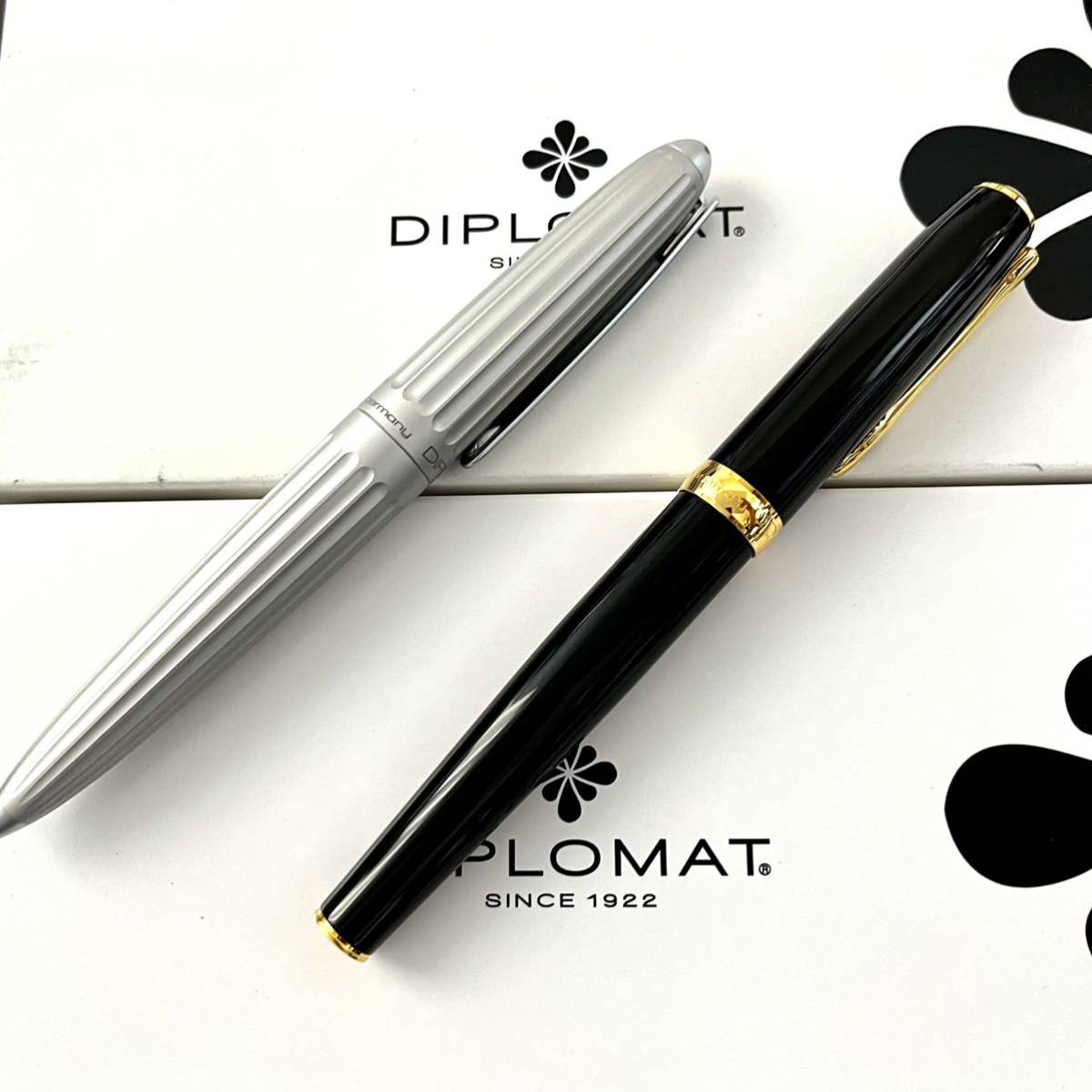 未使用】DIPLOMAT 万年筆 2本セット アエロSV&エクセレンスA ペン先F