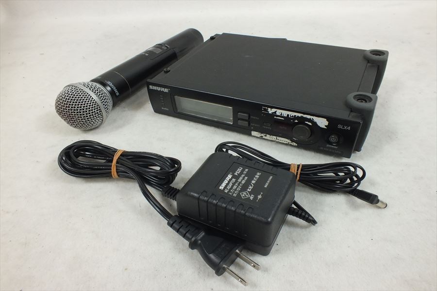 ☆ SHURE シュアー SLX4 BETA58A ワイヤレスセット マイク 動作確認済