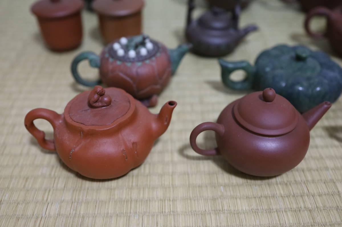 大量急須17点 まとめて 常滑焼備前焼萬古焼朱泥中国宜興紫砂壺 茶碗