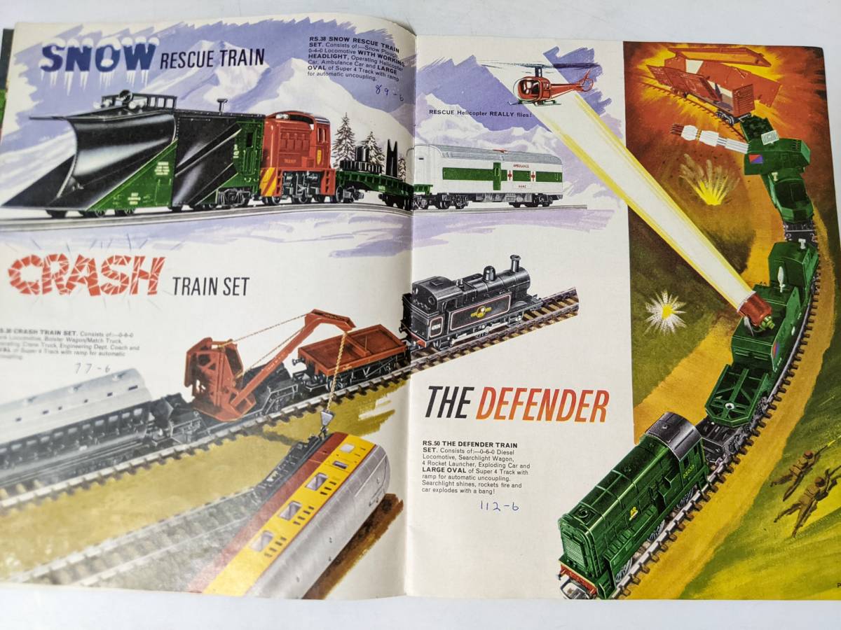 80 Tri-ang RAILWAYS 列車 機関車 カタログ 海外おもちゃ 英語 1960