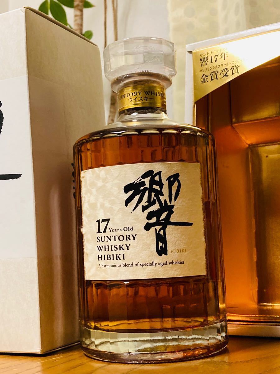 週末価格☆希少 サントリー 響17年裏ゴールドラベル 和紙ラベル 新品未開封美品★700ml