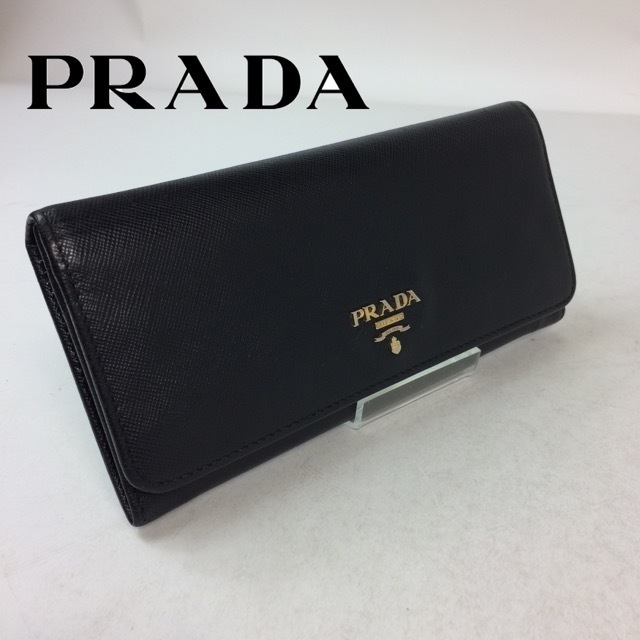 PRADA プラダ 長財布 二つ折り サフィアーノ レザー ギャランティ