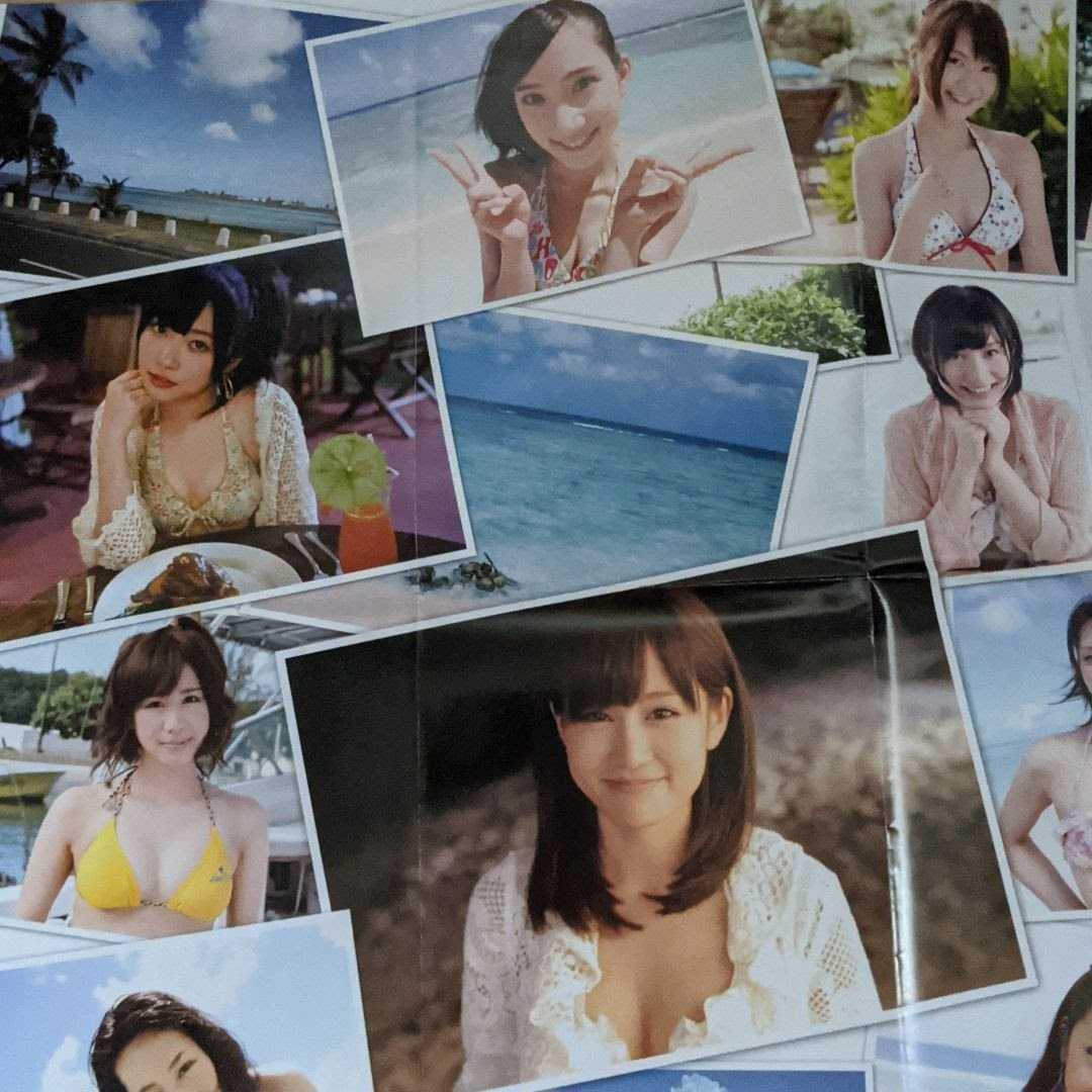 2011 ENTAME 非売品 ポスター AKB48 １／４８アイドルとグアムで恋したら 前田敦子 大家志津香 板野友美 北原里英 柏木由紀 秋元才加