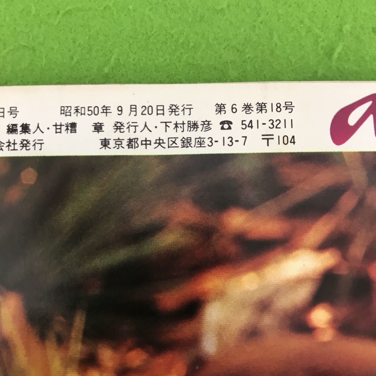 Anan アンアン エルジャポン no125 平凡出版 昭和50年6月号 アート