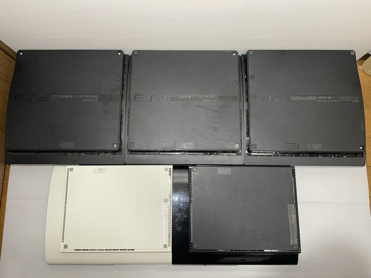 1円～ HDD 封印5台 PS3 sony プレステ3 CECH-4000B×2 3000B 3000A 2000A本体 計5台 大量 まとめ 通電確認済 PlayStation3 ソニー ジャンク_画像4