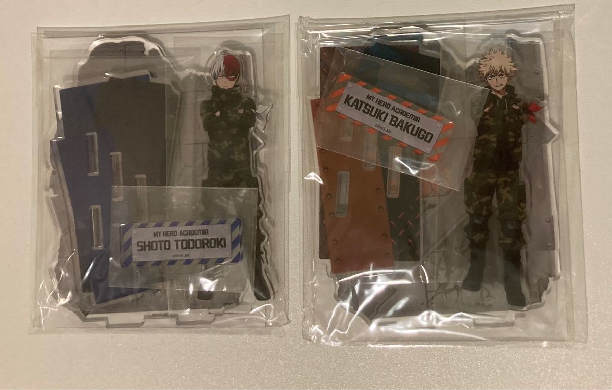 轟焦凍 爆豪勝己 アクスタ アクリルスタンド 迷彩 アクリルジオラマスタンド ヒロアカ 僕のヒーローアカデミア