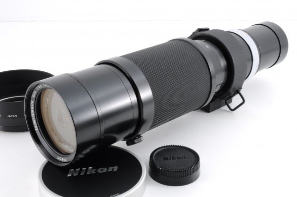 動確 Nikon ニコン レンズ ZOOM NIKKOR Auto 200-600mm F9.5 HN-10 フード付 望遠 ズーム レンズ MF H-719M_画像1