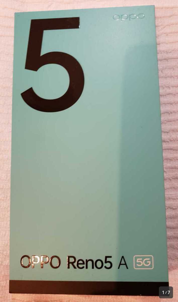 新品未開封 SIMフリー版 OPPO Reno5 a シルバーブラック デュアルSIM