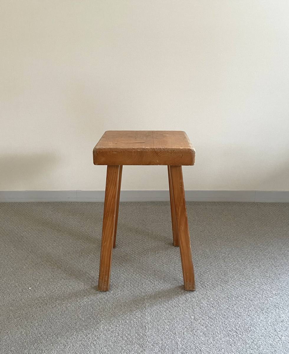 オリジナル プルーヴェ Arcs Les Stool Square Perriand Charlotte