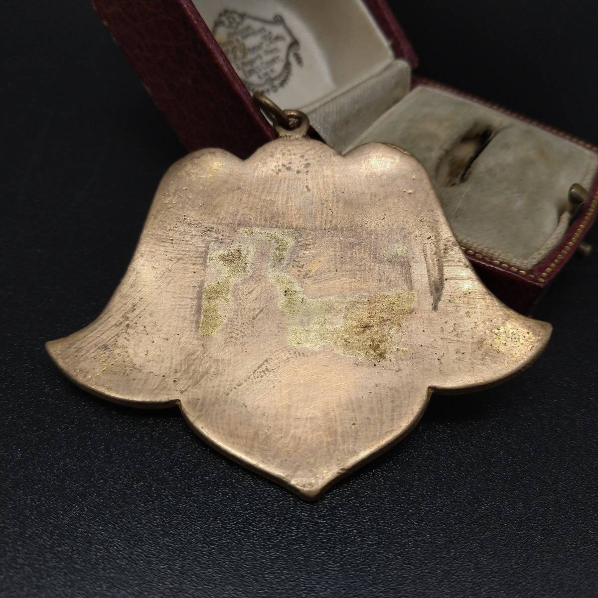 信頼への信頼 イスラム アジア 1900年代 ヴィンテージ エナメル 金張り イエローゴールド