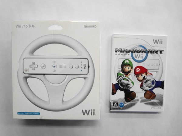 Wii21-095 任天堂 ニンテンドー Wii マリオカート Wii ハンドル セット