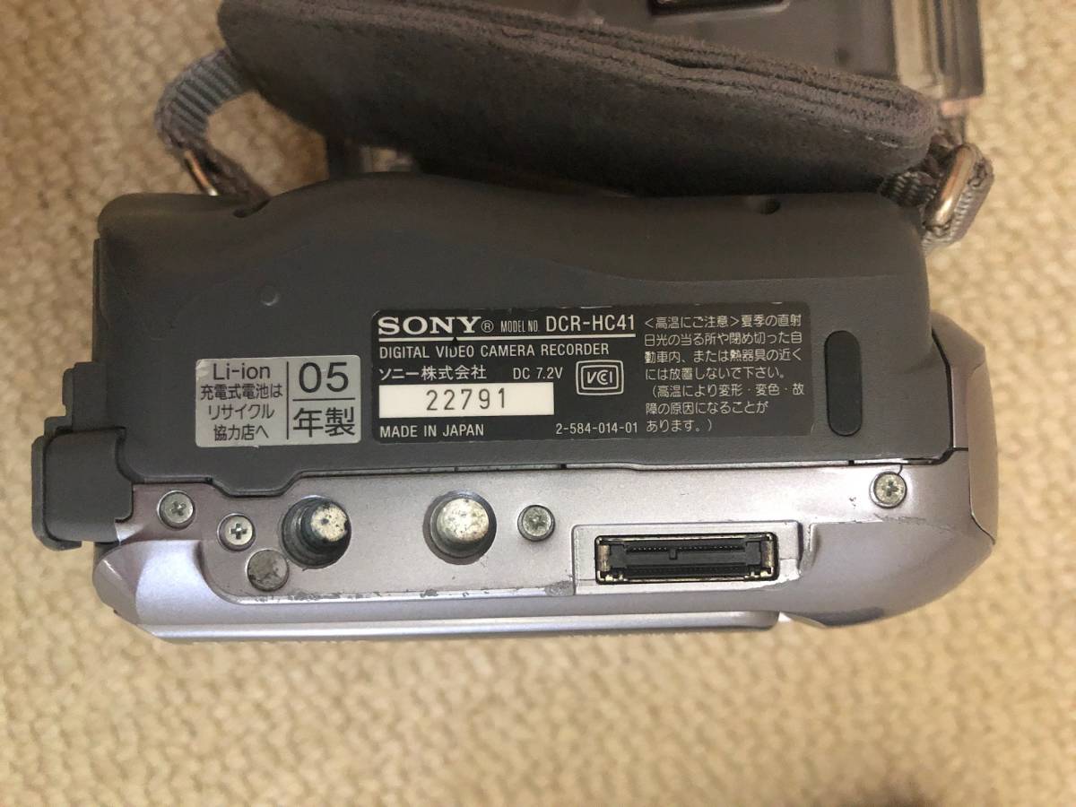 ■ 　ソニー デジタルビデオカメラ DCR-HC41 MiniDV 録画再生可能 [ジャンク品]_画像3