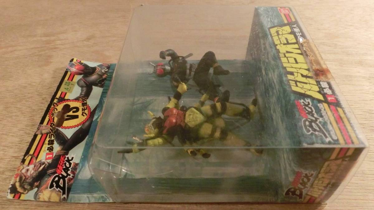  Bandai Kamen Rider BLACK Battle geo llama certainly . rider kick vskmo mysterious person figure 1988 dead stock retro rare rare BANDAI