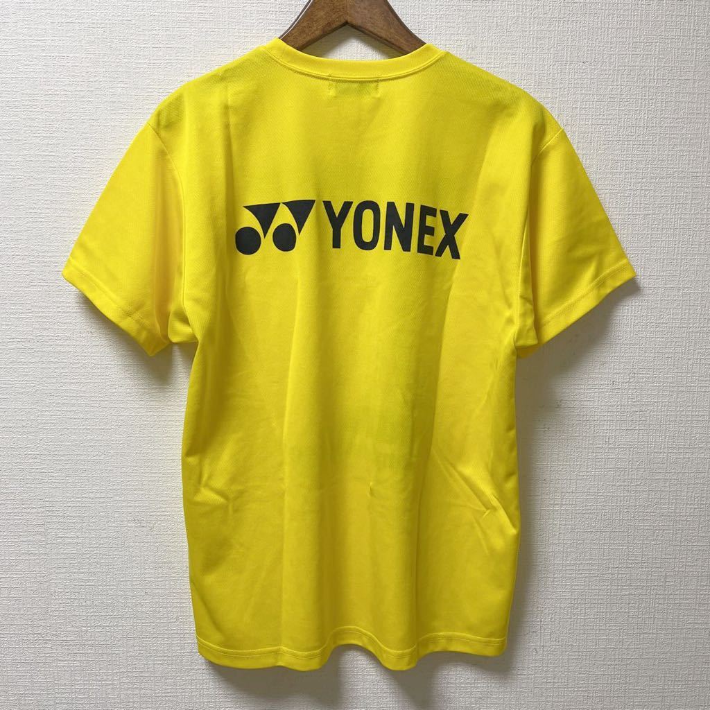 YONEX ヨネックス バドミントン 日本リーグ 2012 半袖Tシャツ Sサイズ イエロー ポリエステル_画像2