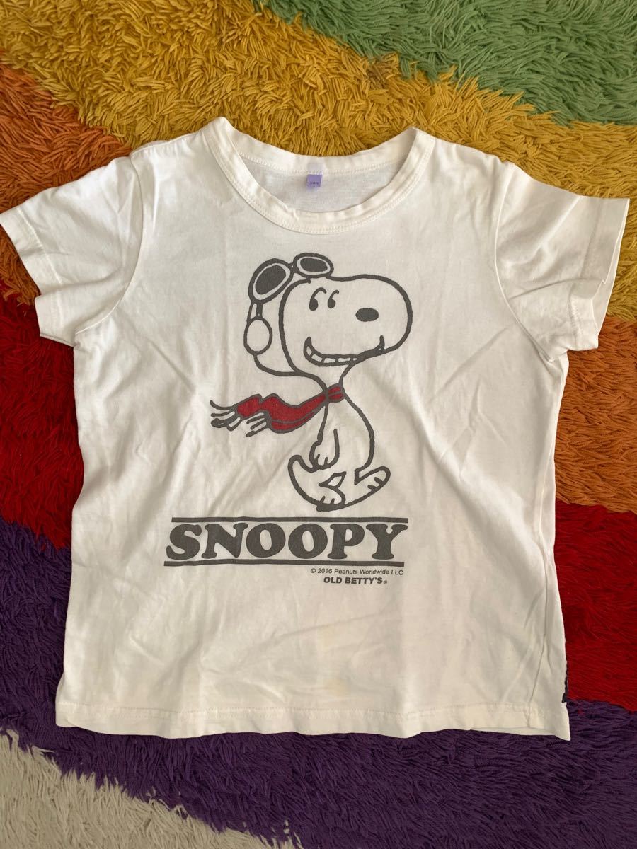 OLD BETTY'S オールドベティーズ　　　スヌーピーTシャツ　120cm