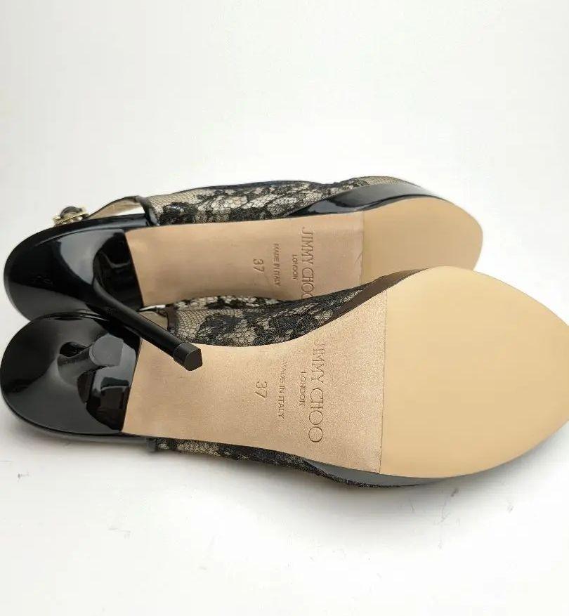 ジミーチュウJIMMY CHOO LUNAサンダル約23.5 ピカピカ新品仕上げ