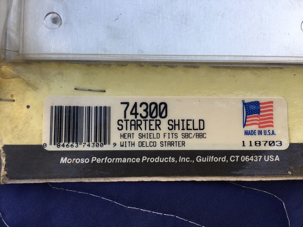 * new goods starter heat shade Chevrolet GM for V8 V6 correspondence . measures Moroso made product number 74300 CUSTOM Chevrolet Ame car Chevy Astro 