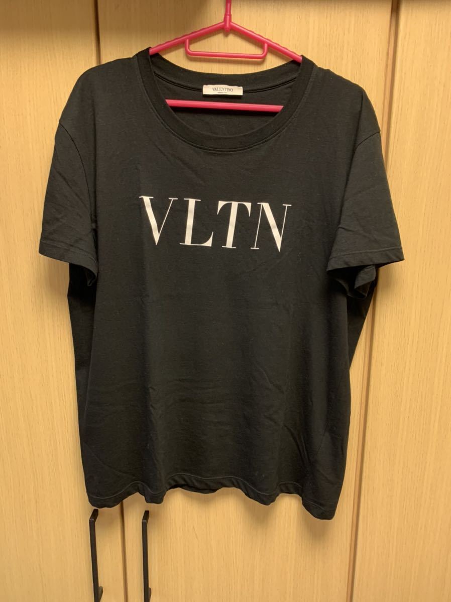 正規 20SS VALENTINO ヴァレンティノ 白 VLTN ロゴ クルーネック T