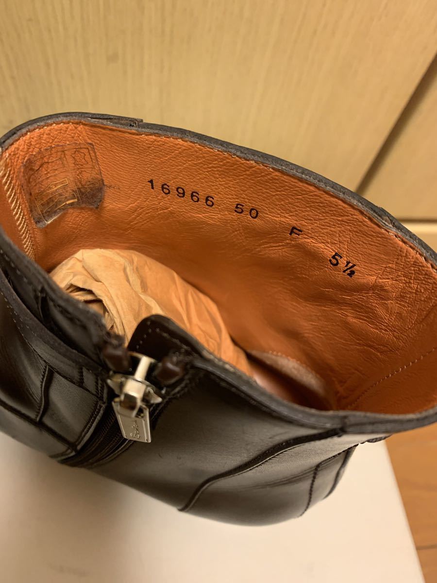 正規 SANTONI サントーニ プレーントゥ モンクストラップ サイドジップ