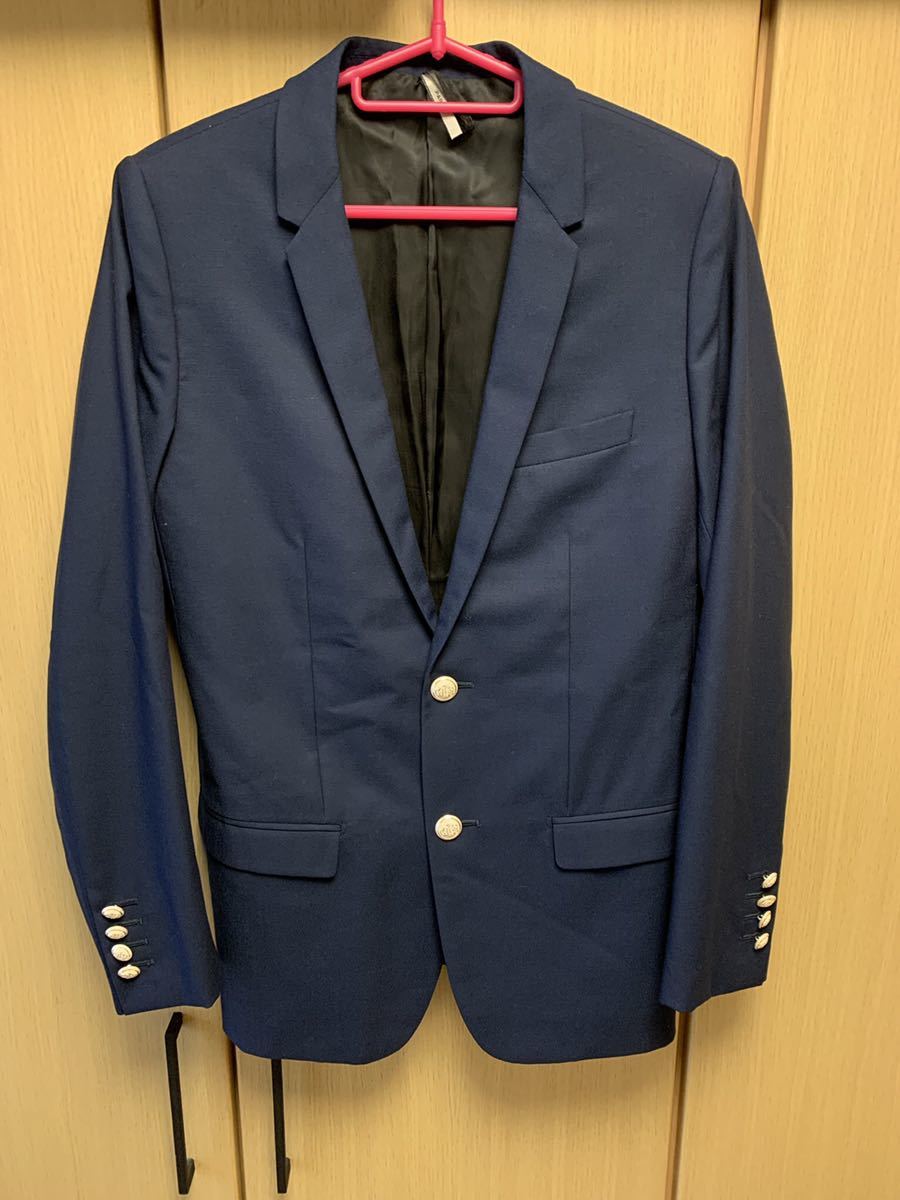 訳あり商品 18AW 正規 Dior 364C263M2158 42 紺 テーラードジャケット