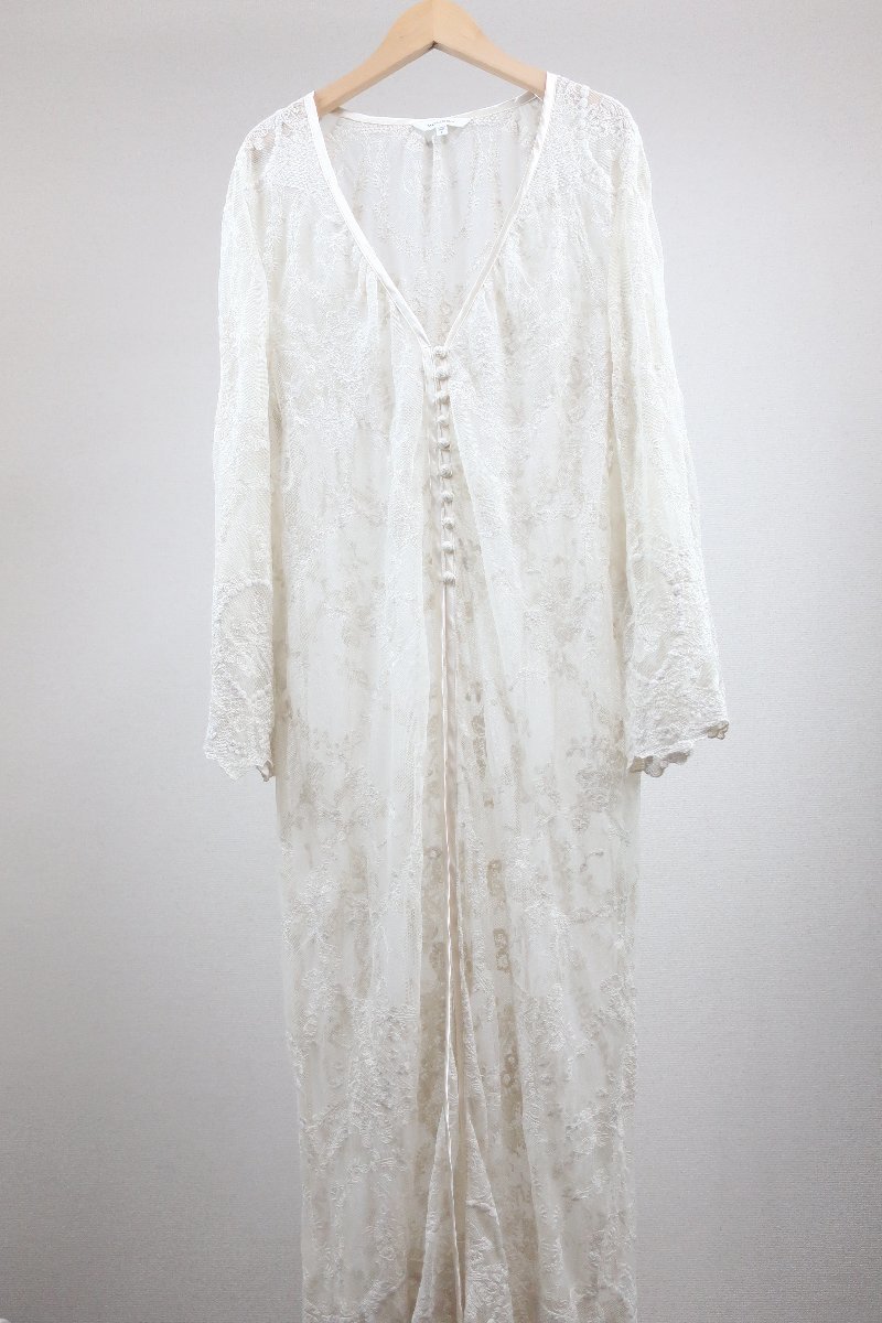 MOUSSY race long cardigan F white lady's KA2111-656