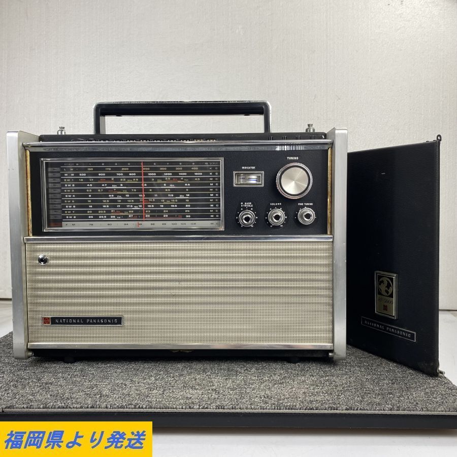 National Panasonic ラジオ RF-5000B アンティーク FM受信を確認＊ジャンク品【福岡】