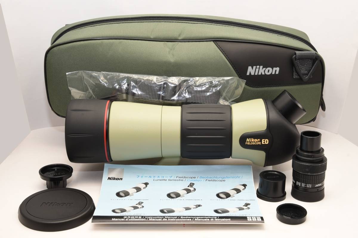 キレイ！ ニコン フィールドスコープ Nikon ED III-A 傾斜型 接眼 ...