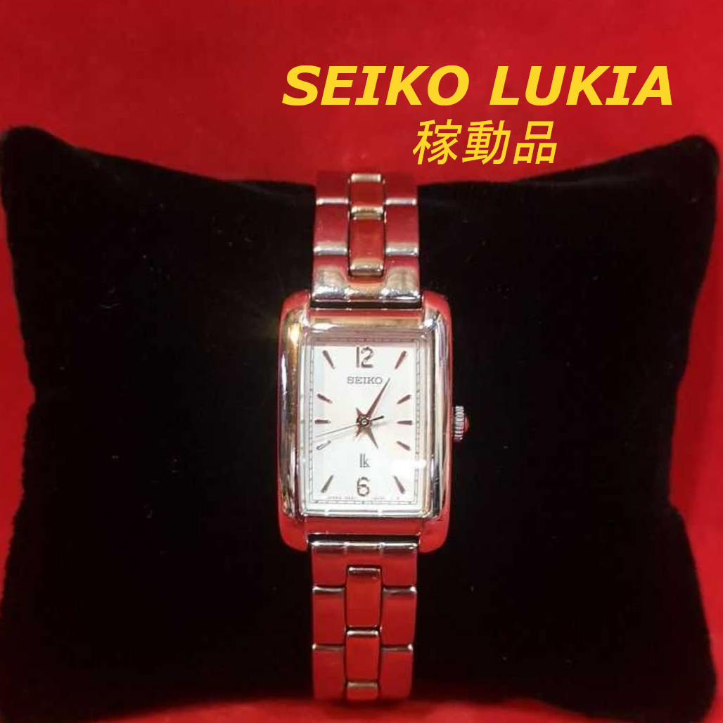 SEIKO LUKIA 稼動品 4M21-5260 ルキア クオーツ スクエア