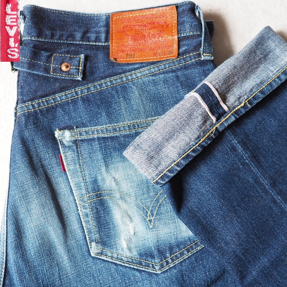 楽天 即決☆リーバイス W33 ジーンズ LEVI'S 702-XX セルビッジ ボタン