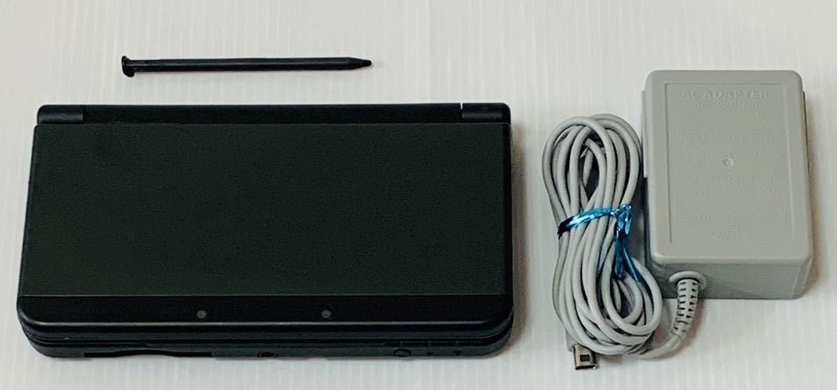 new ニンテンドー3DS ブラック ソフト読み込み確認済み 動作良好品 タッチペン 充電器付き 1円スタート