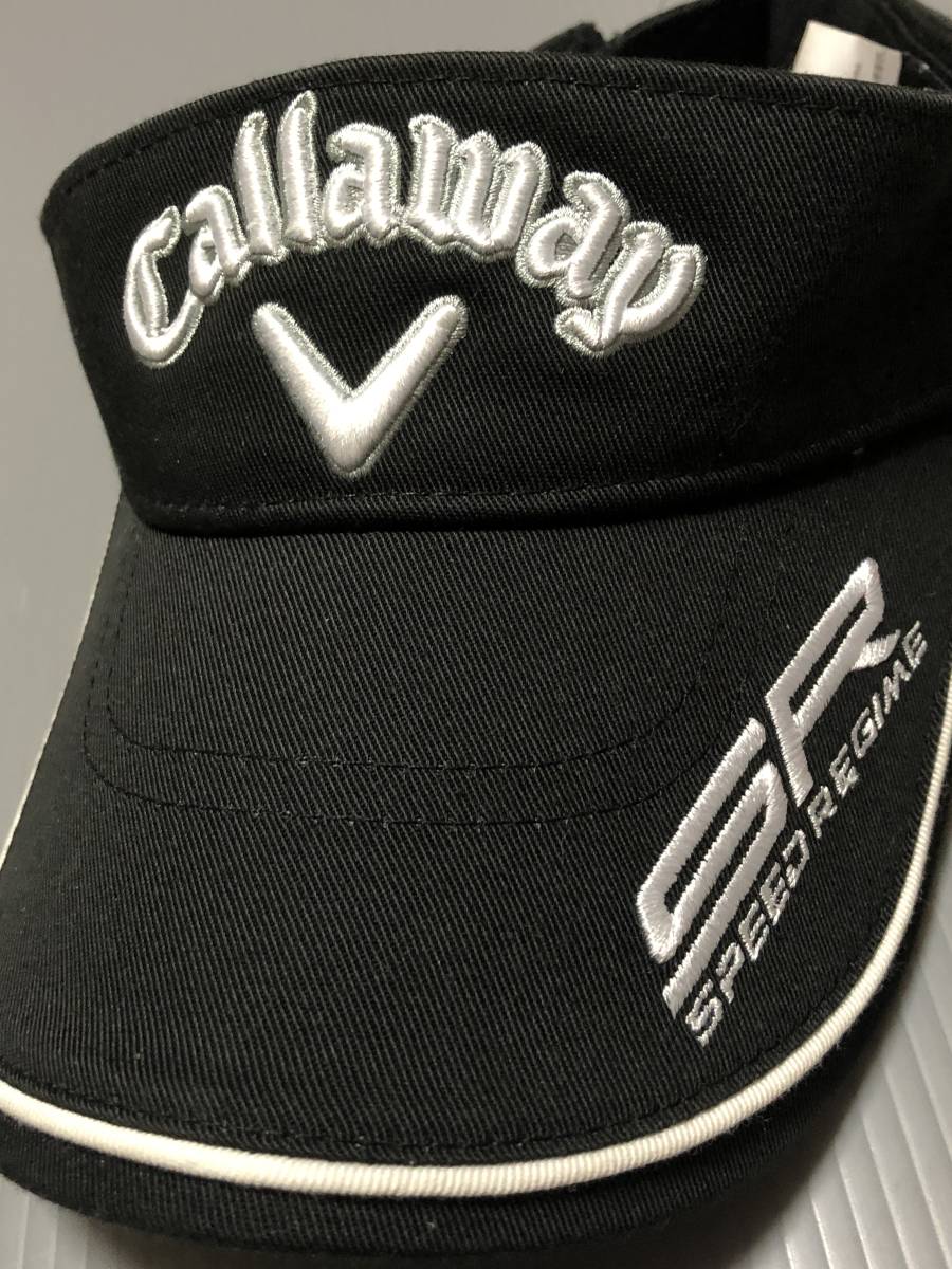  новый товар!Callaway ( Callaway ) козырек унисекс (Unisex)( черный × белый )ODYSSEY вышивка SR