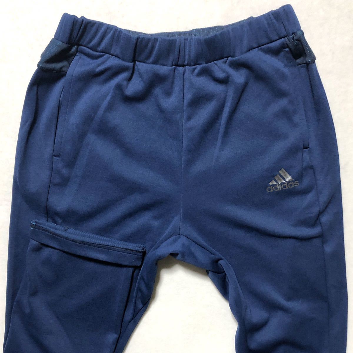 adidas アディダス ジャージ トラック パンツ 紺 size O 美品 管理A1286_画像3