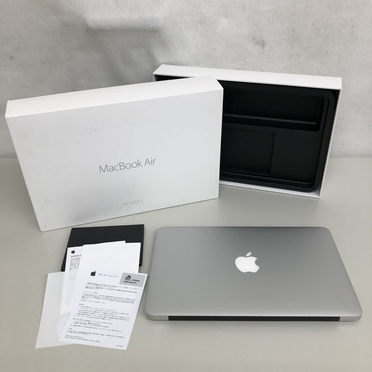 【ジャンク】Apple MacBook Air 11インチ Early 2015 MJVM2J/A Monterey/Core i5 1.6GHz/4GB/128GB/A1465 整備品_画像1