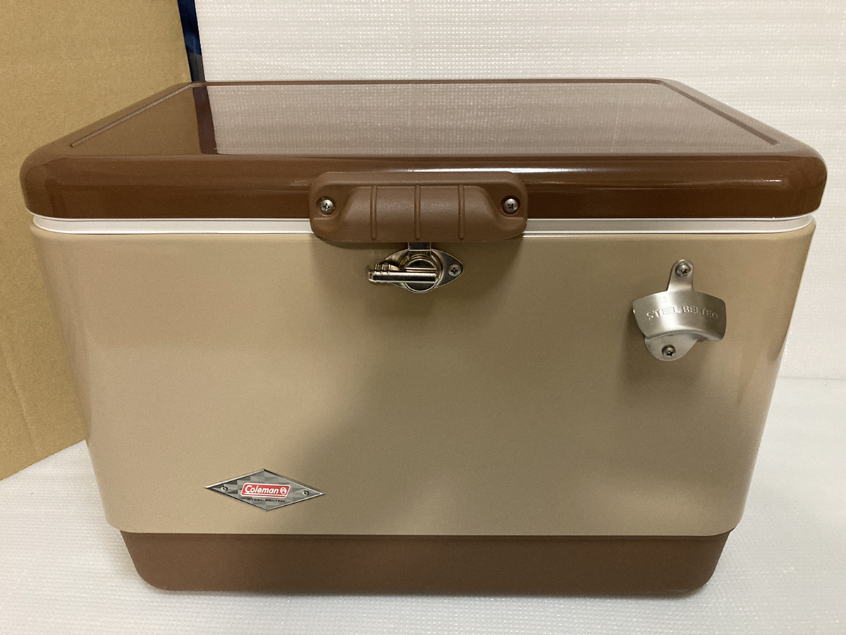 Coleman コールマン 54QT スチールベルトクーラー バターナッツ