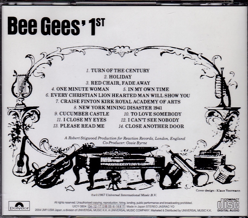 ★ビー・ジーズ/美品ファースト-Bee Gees’ 1st/Bee Gees★国内帯付きCD★ _画像2