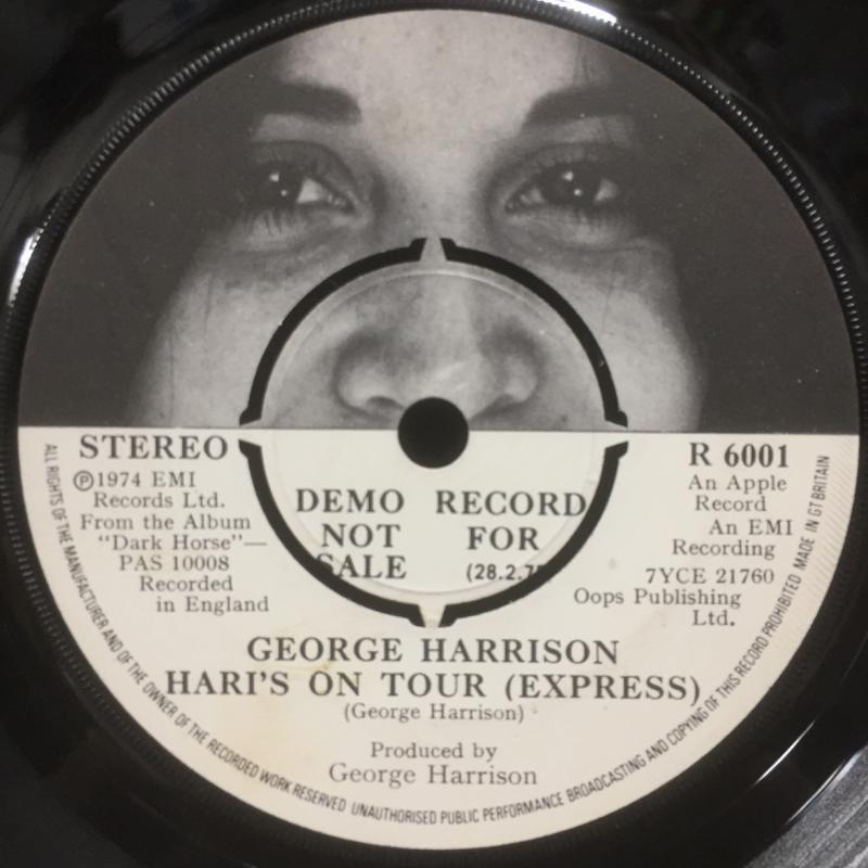 UK-APPLE RECORDSオリジナル 7', ''DEMO-A''!! MAT:2U/1U, GEORGE HARRISON DARK  HORSE