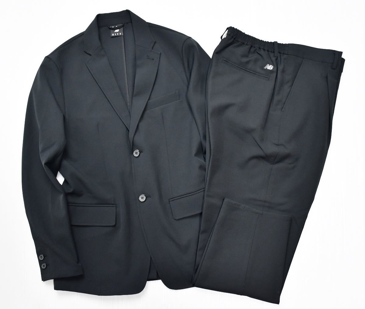 【新品】ニューバランス THE CITY スーツ セットアップ ブラック 黒 メンズ Mサイズ
