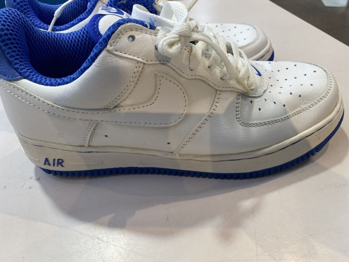 2001 NIKE AIR FORCE 1 白×青 US8.5 新品 630117-911の画像3