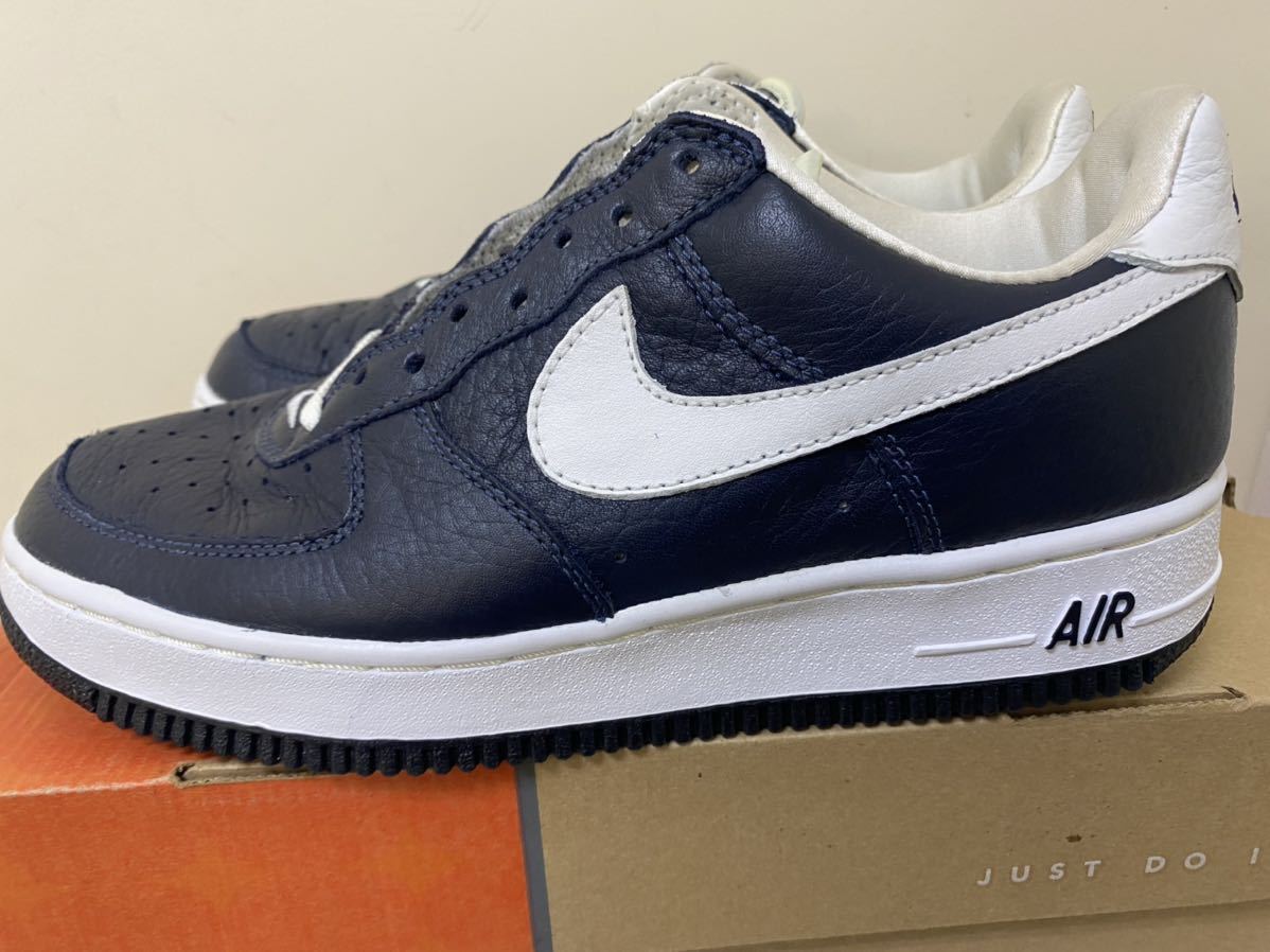 低価100%新品 ヤフオク! 2000 NIKE AIR FORCE 1 SC 紺×白 US9 新品 63003... - HOT安い