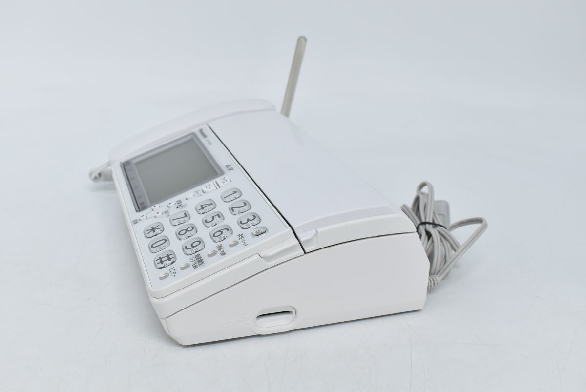(170M 0408M7)Panasonic パナソニック パーソナルファックス KX-PD670DL KX-KD507-W1 電話 FAX 親機 子機 家電_画像3