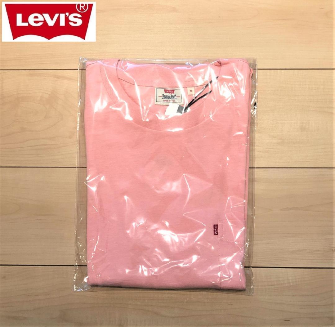 リーバイス MIU BOXY Tシャツ MADE IN USA サイズ XL パウダー ピンク_画像6