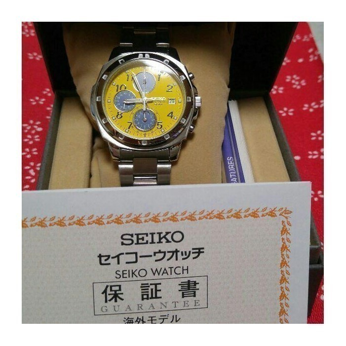 【年中無休】 腕時計 メンズ セイコーimport 海外モデル 新品 SEIKO イエロー 未使用品 SND409 逆輸入 海外モデル