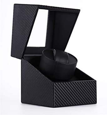 [ new goods ]RL black ( carbon fibre ) SOUKENGENQR-ZF winding machine watch Winder self-winding watch 1